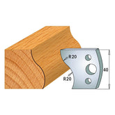 CMT 690.009 PROFILE KNIVES FOR INSERT SHAPER SYSTEM SP 1-37/64”x5/32” (40x4mm)